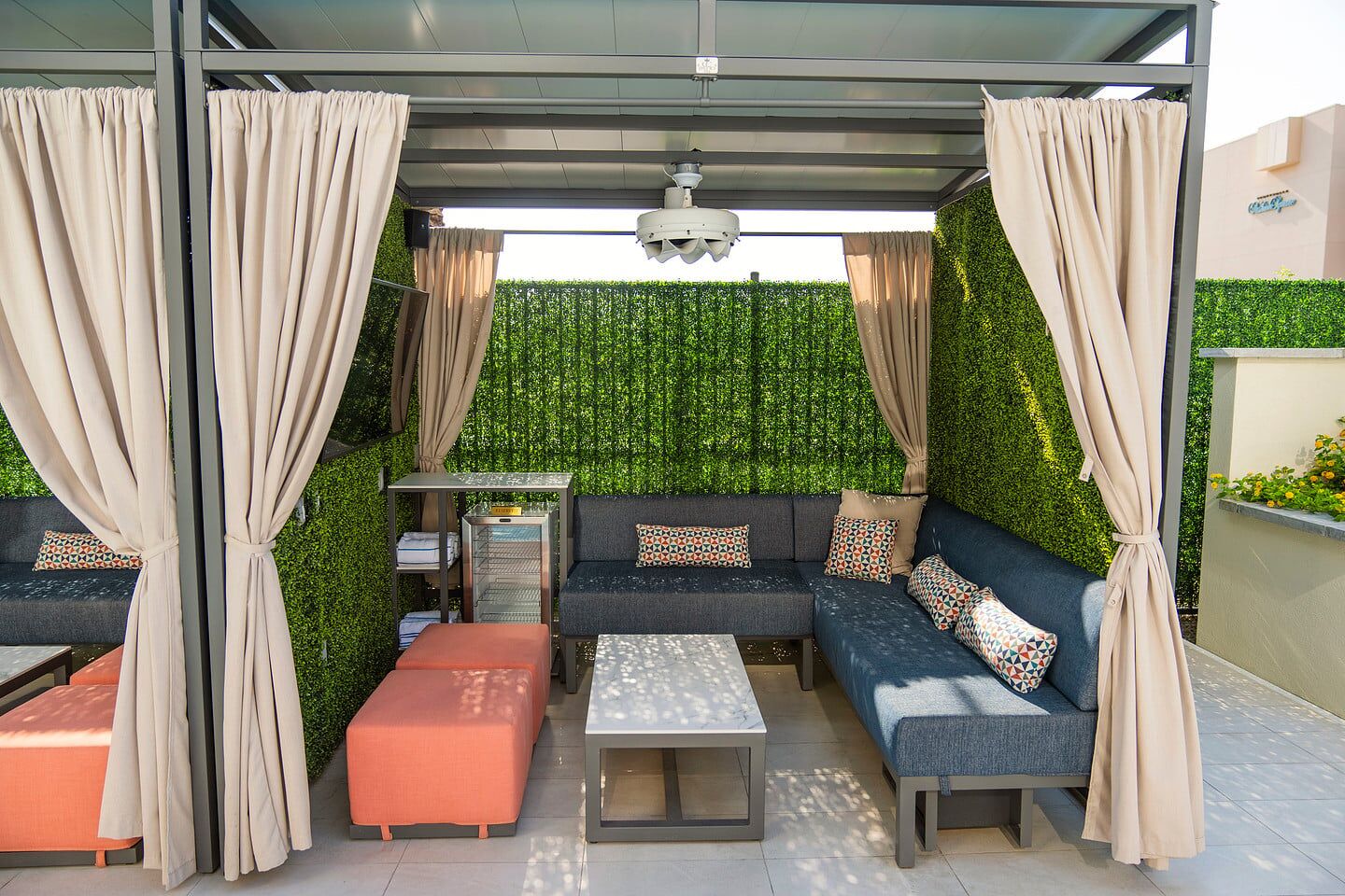 Cabana w/ Sunbrella Top & Curtains 3 Cabana w/ Sunbrella Top & Curtains - Image 3