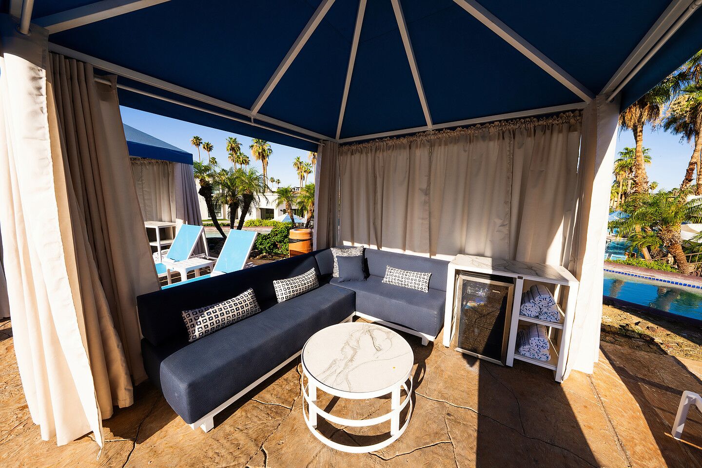 Cabana w/ Sunbrella Top & Curtains 5 Cabana w/ Sunbrella Top & Curtains - Image 5