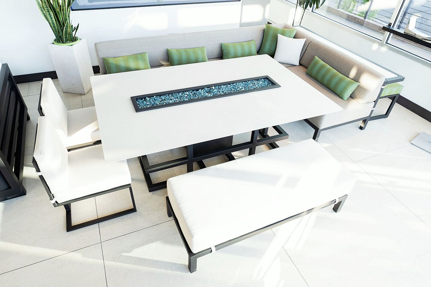 Daisy Base Fire Pit Dining Table 4 Daisy Base Fire Pit Dining Table - Image 4